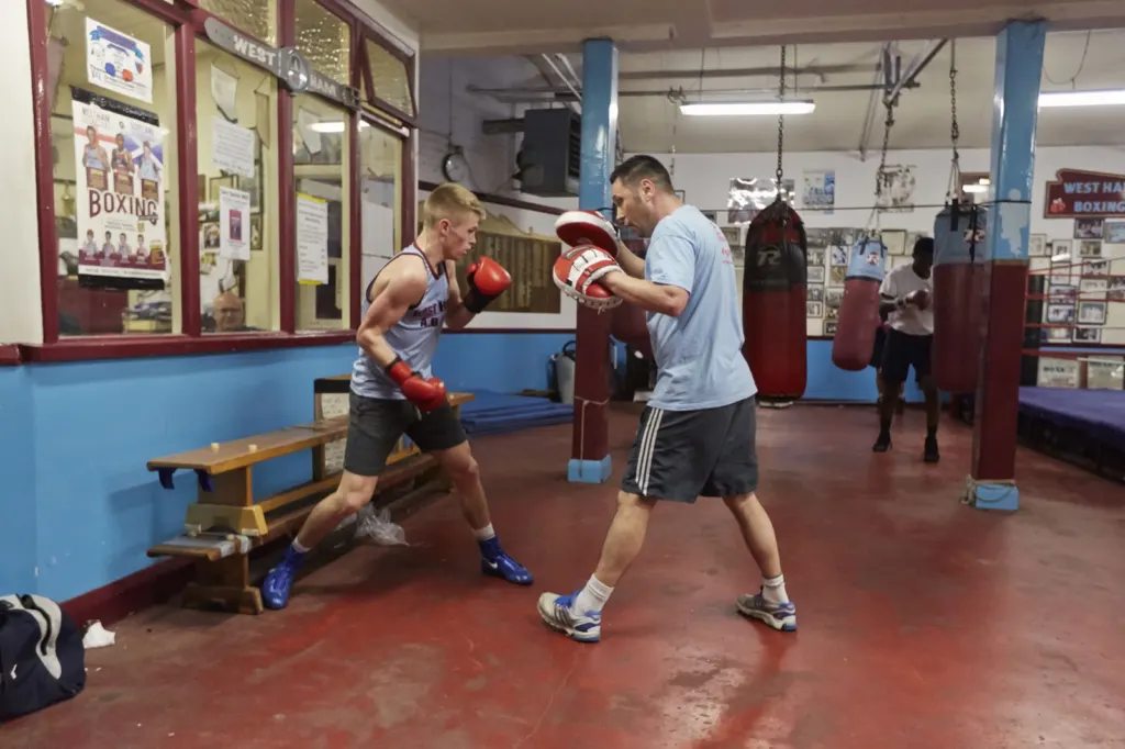 West Ham Amateur Boxing Club — documentary and portrait photograph in London, UK, frame 6 of 28.